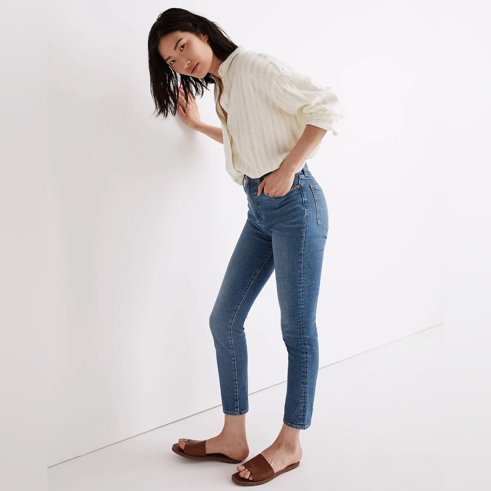 Madewell The Petite Perfect Vintage Crop Jean, Sandford Wash, size 27P